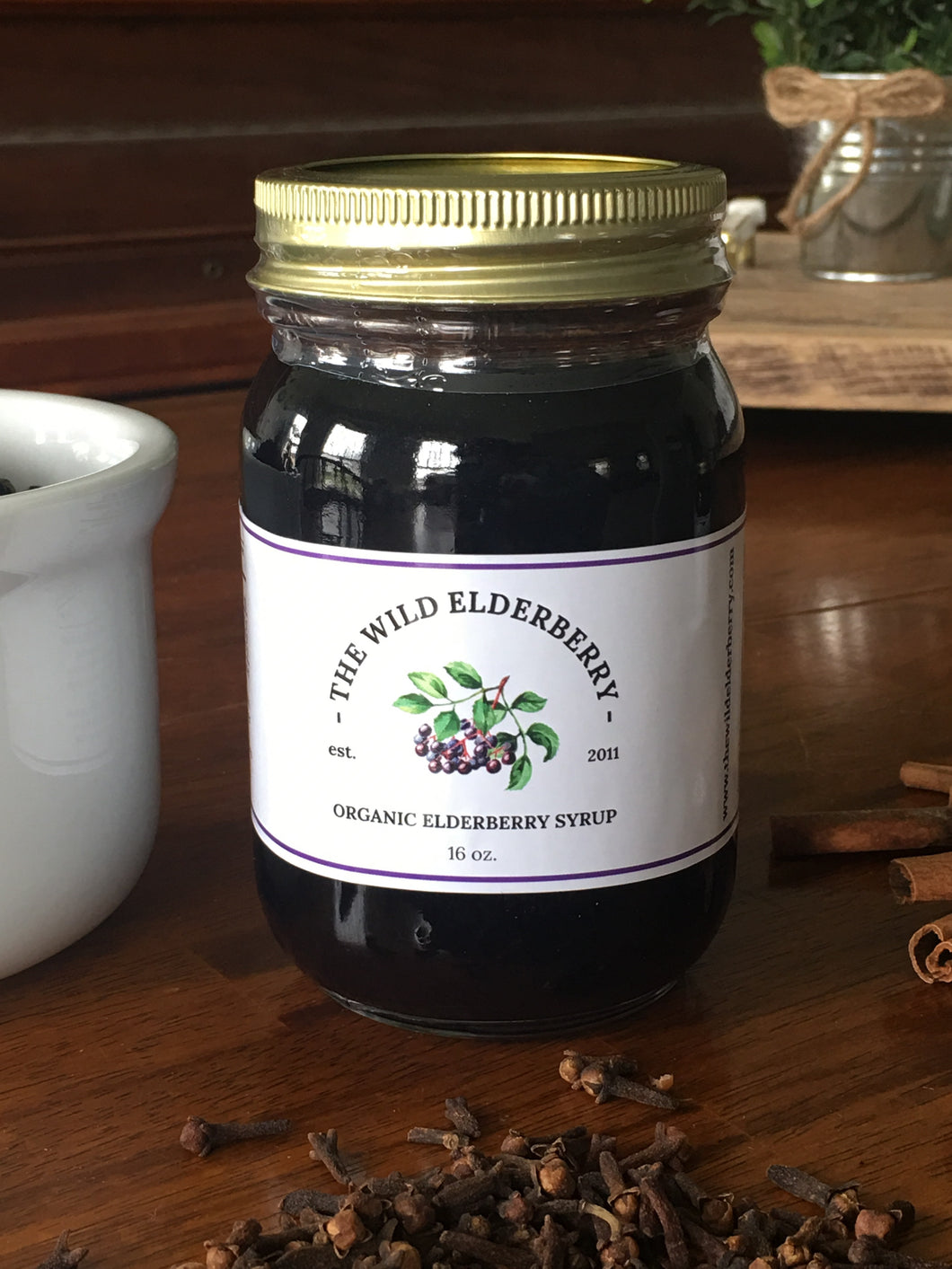 Organic Elderberry Syrup 16 ounce